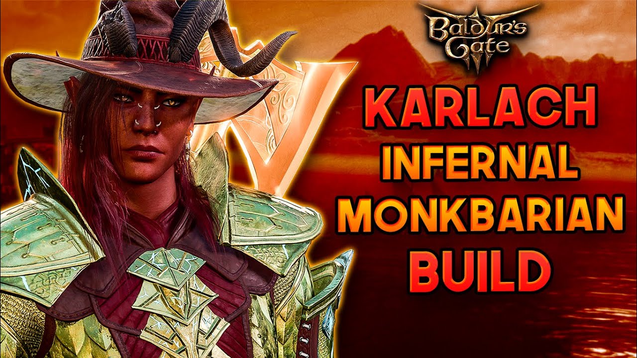 Baldur's Gate 3 - билд ИНФЕРНАЛЬНОГО МОНКБАРИЯ КАРЛАХА - билд Монаха/Тигра-варвара 