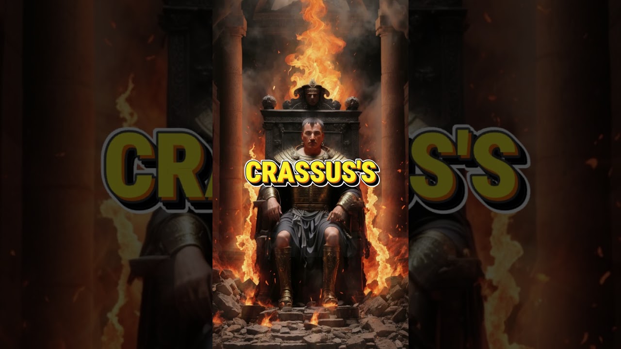 The Dark Side of Rome's Richest Man: Marcus Licinius Crassus #history #shortvideo