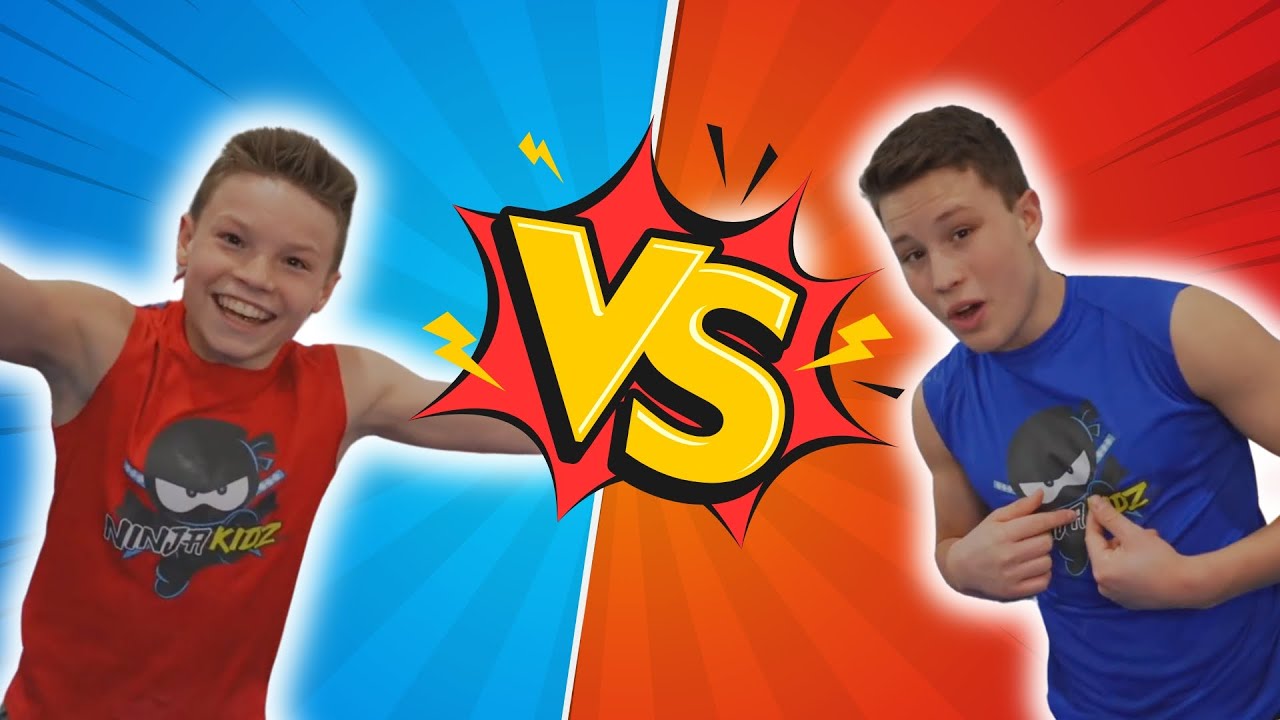 Irmão VS irmão? ⚡️ Quem vencerá o difícil desafio? Ninja Kidz TV Português em ação