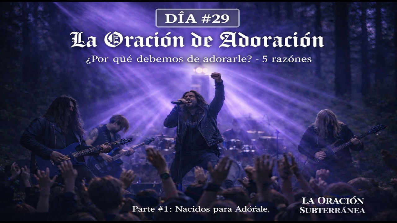 DÍA #29 - LA ORACIÓN SUBTERRÁNEA - LA ORACIÓN DE ADORACIÓN: ¿POR QUE DEBEMOS DE ADORARLE?  5 RAZONES