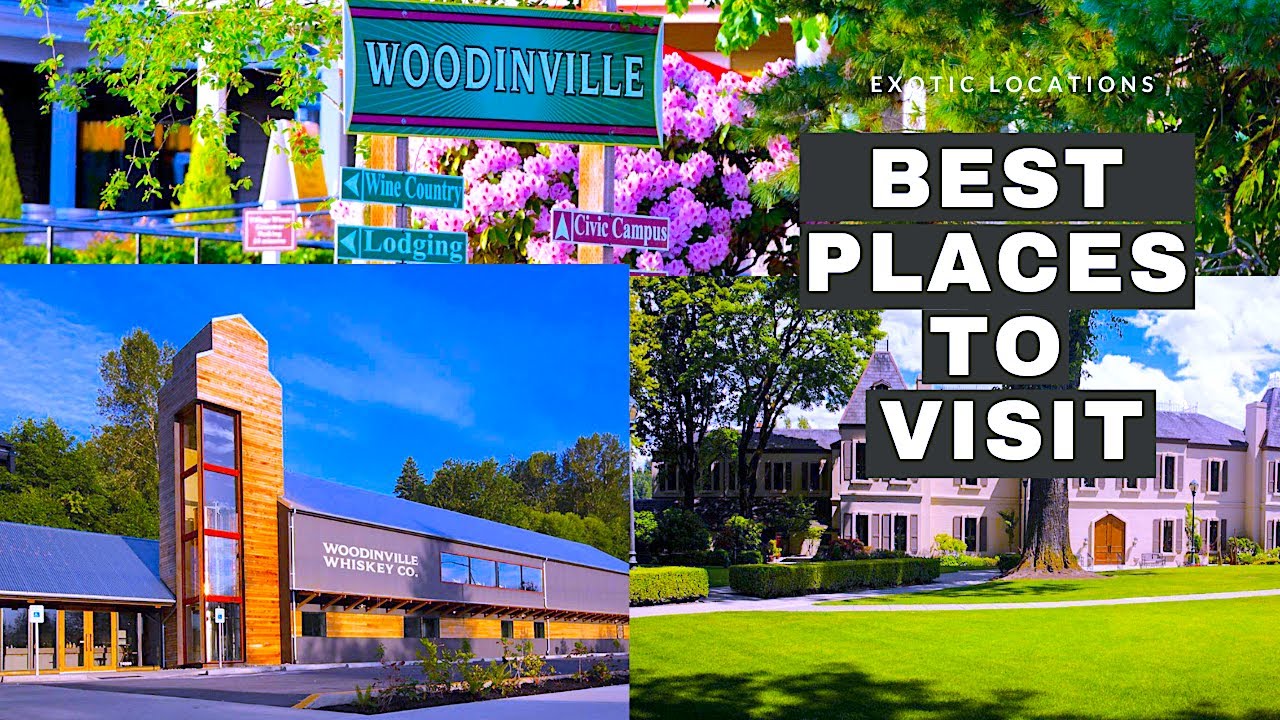 Best Places to Visit in Woodinville Washington - Seattle Suburb 4K