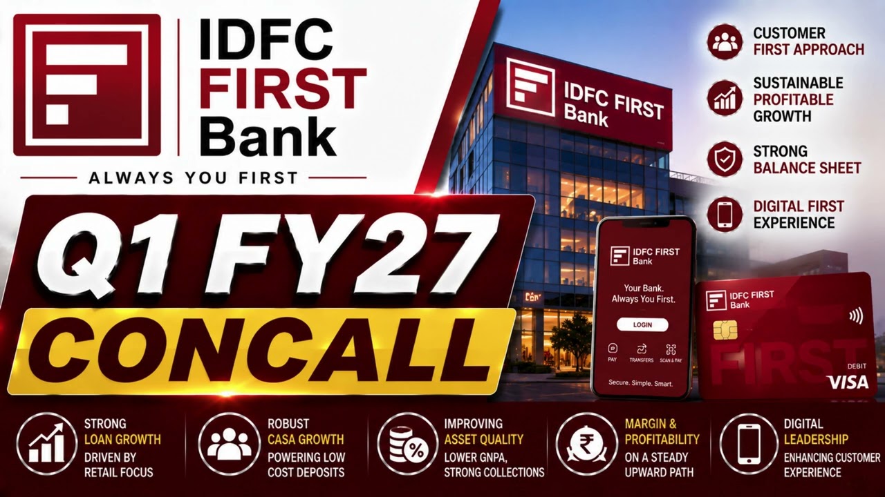 IDFC First Bank Q1 FY27 Concall: Retail Growth & Asset Quality in Focus