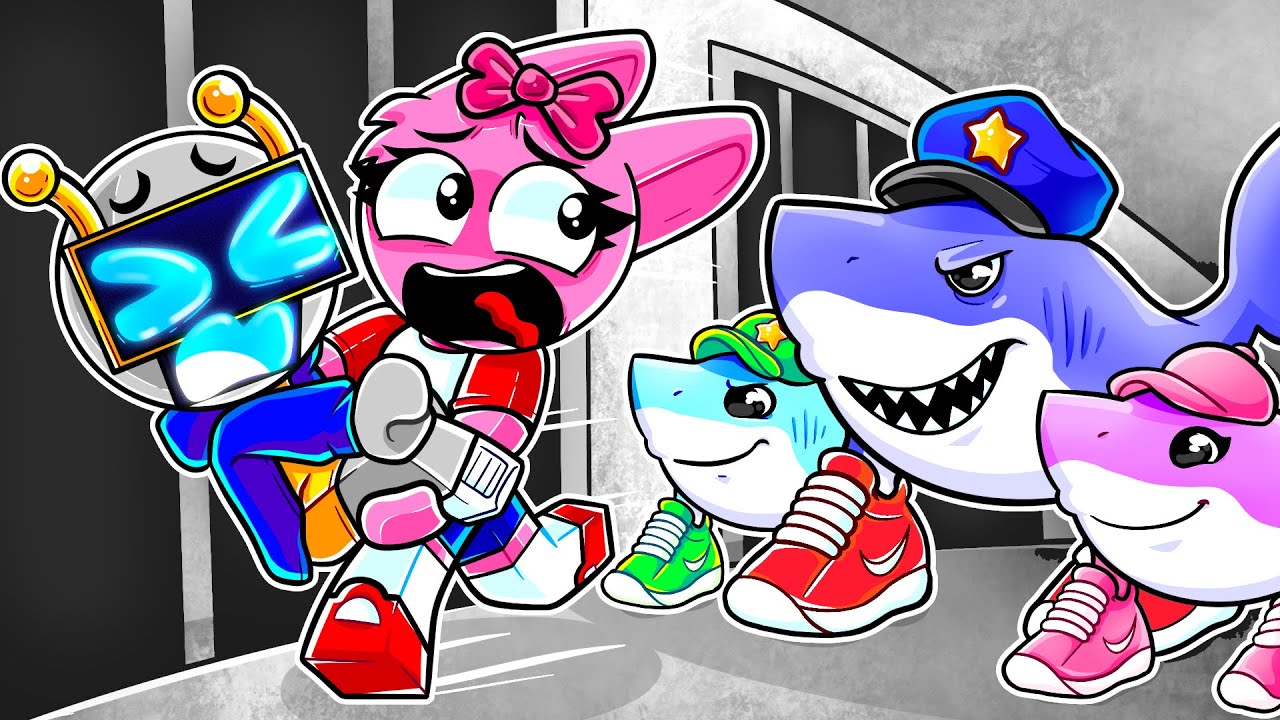 ESCAPAMOS de la PRISIÓN de TRALALERO TRALALA en ROBLOX 🦈😱 
