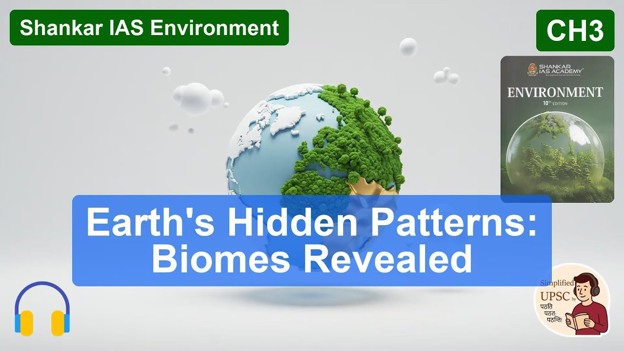 Shankar IAS Environment Ch3 | TERRESTRIAL ECOSYSTEMS | Tundra, Evergreen & Deciduous Forests | 