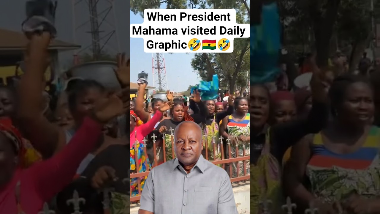 When President Mahama visited Daily Graphic🤣🇬🇭 