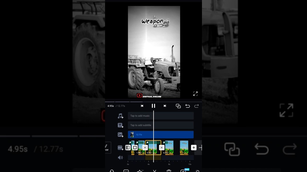 EASY Tractor Video Edit on VN App!🔥 Viral Reel Style in 30 Secs! 🚜✨ #Shorts #vnvideoeditor #viral