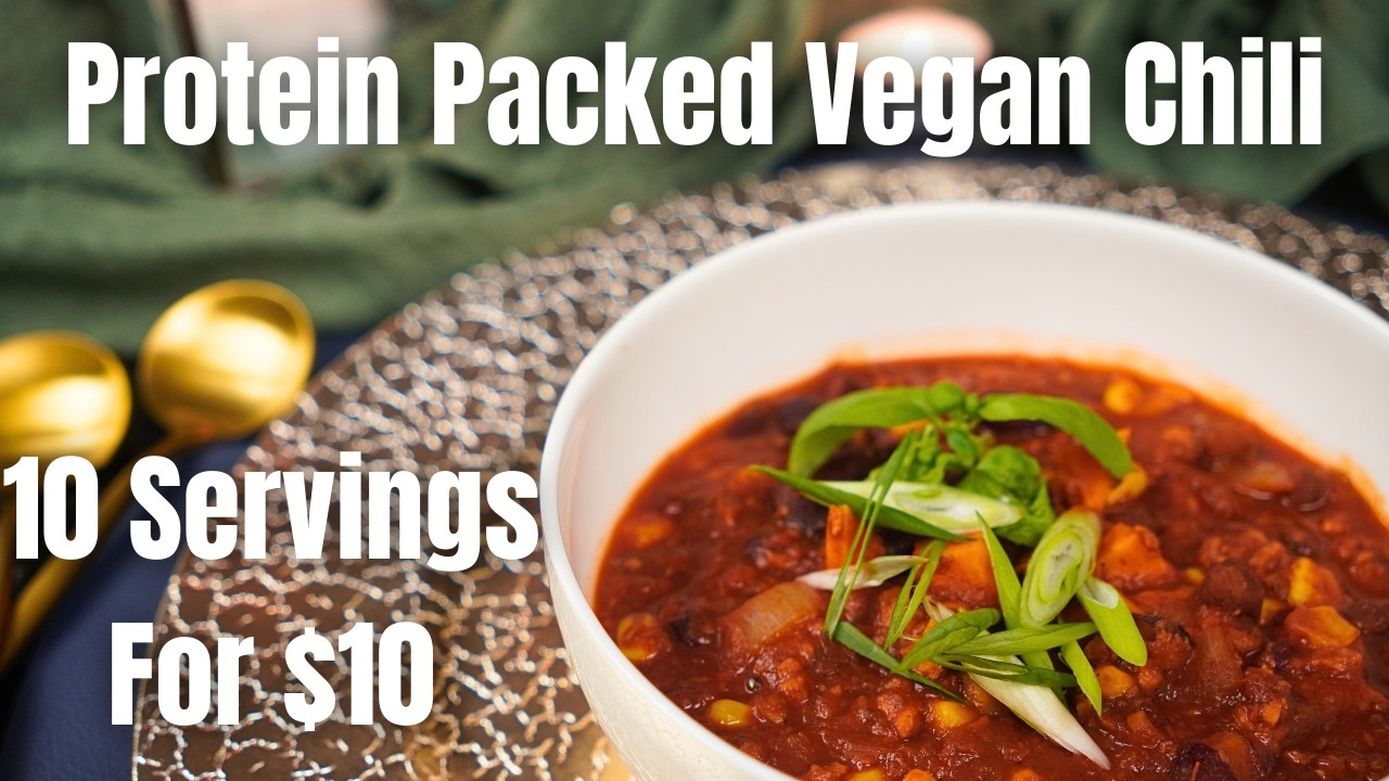 Budget Friendly | Protein Packed | Vegan WFPB Chili