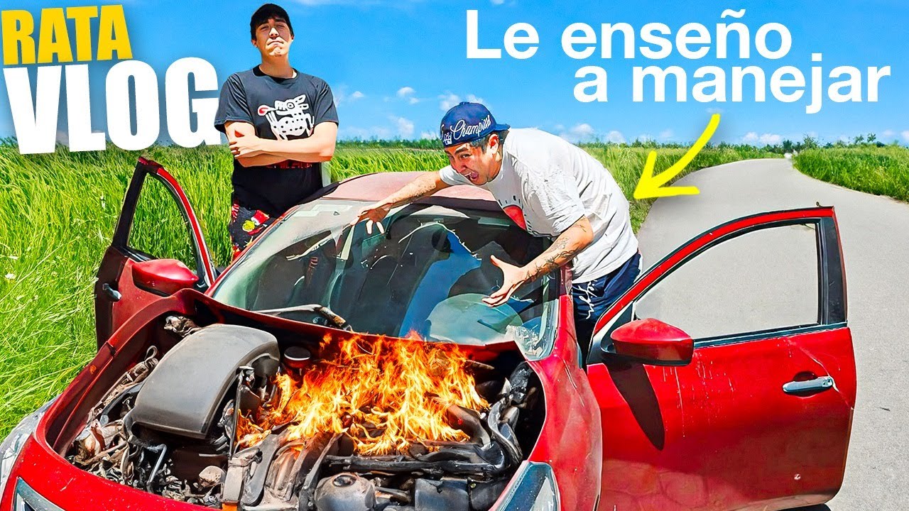 LE ENSEÑO A MI AMIGO A MANEJAR (Su primera vez manejando)