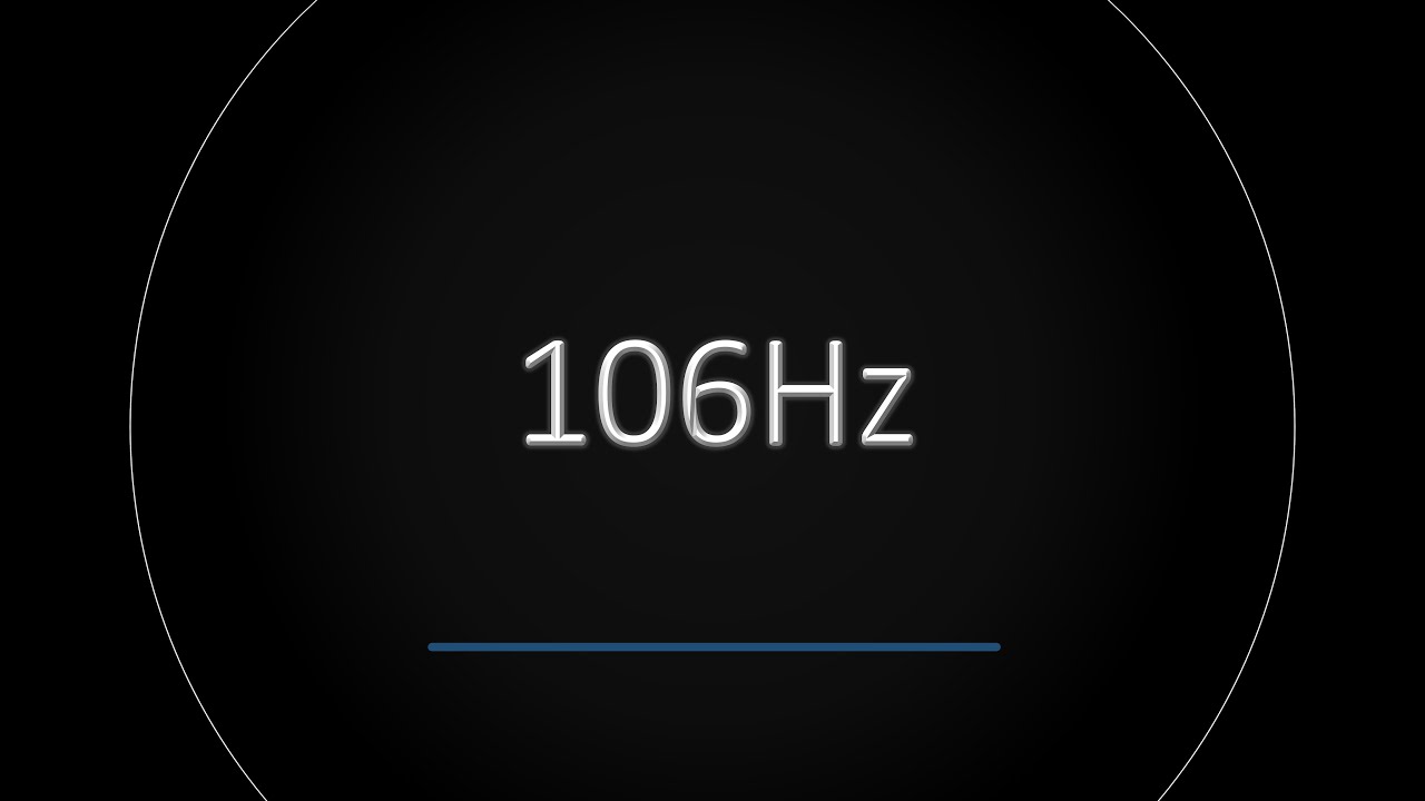 106Hz BASS Frequency BURP (Test Tone)