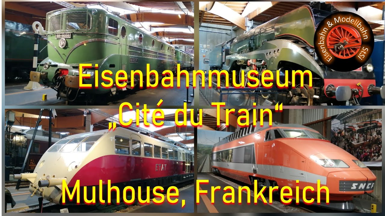Eisenbahnmuseum „Cité du Train“ der SNCF in Mulhouse, Frankreich