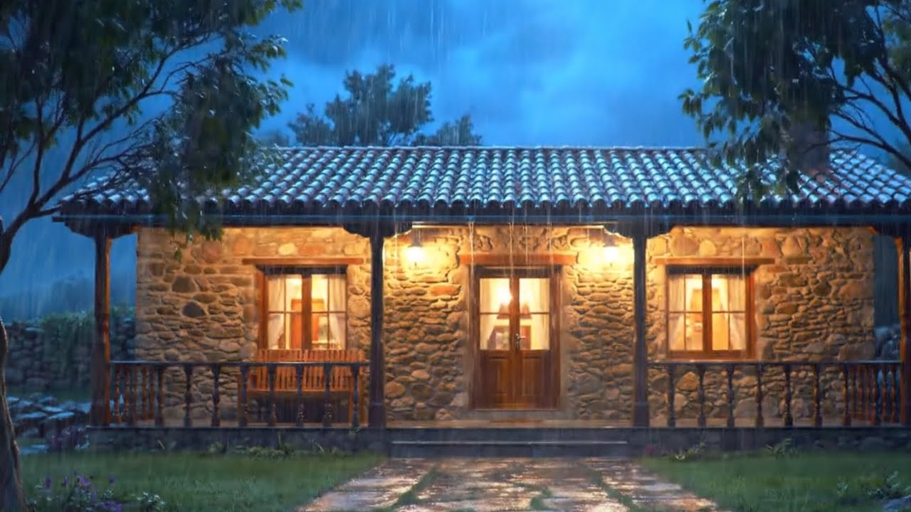 Gentle Evening Rain Sounds | Calm and Natural Rain Audio for Sleeping and Enjoying a Peaceful Night