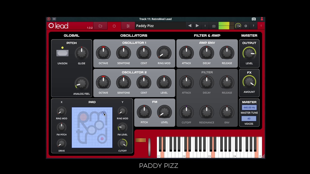 Tracktion RetroMod Lead Patch Demo