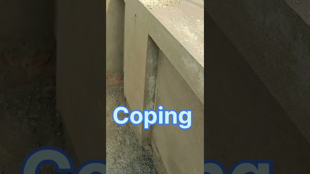 What is Coping // parapet coping construction #coping #construction #trending