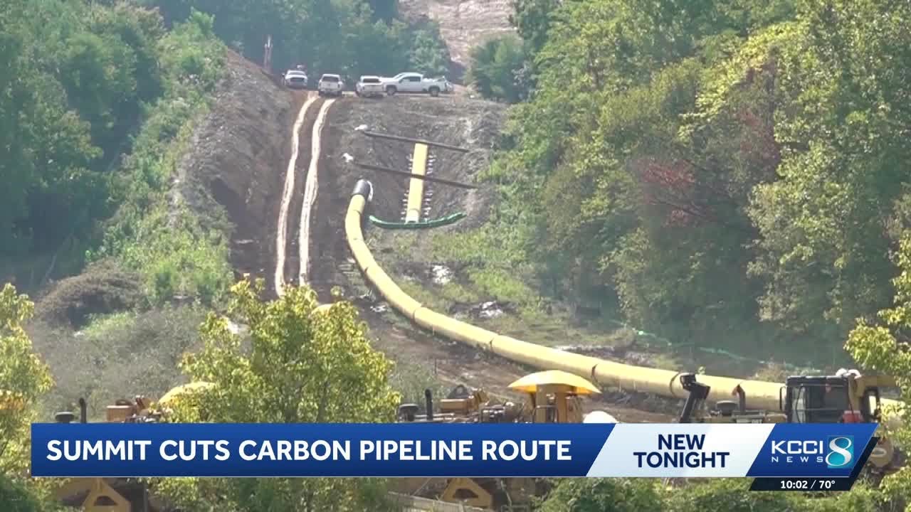 Summit Carbon Solutions scales back Iowa pipeline route, removing 8  counties from project