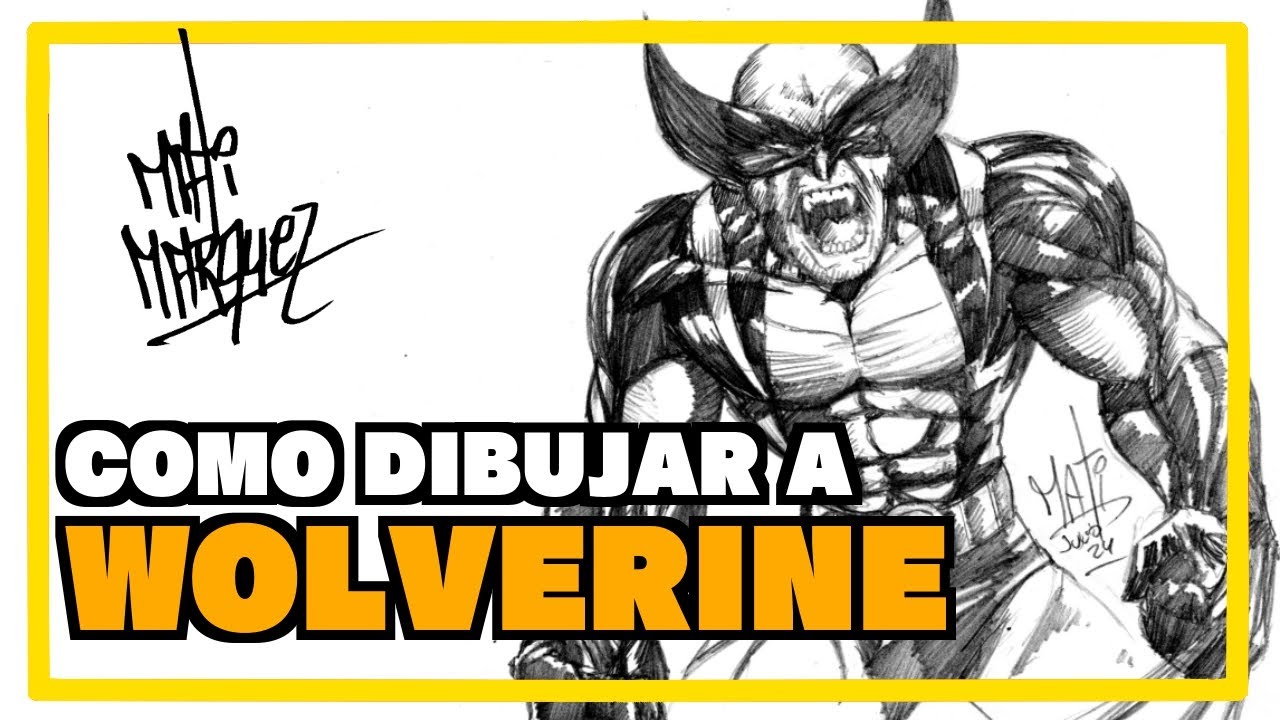 ¡Cómo DiBUJAR PASO A PASO a WOLVERINE! ✏ ( +¡Consejos de Anatomía!) TUTORIAL Y TIPS ✏️ MATI MARQUEZ