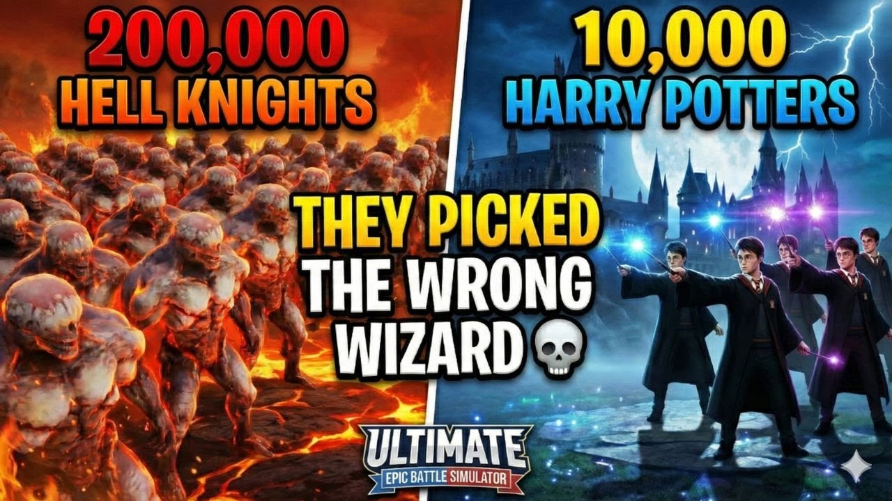 200,000 Hell Knights vs 10,000 Harry Potters… They Picked the WRONG Wizard 💀