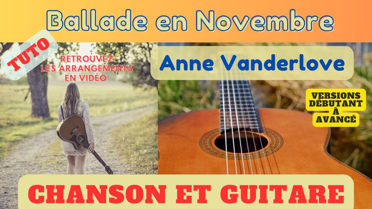 Ballade en Novembre - Anne Vanderlove - Chanson et Guitare