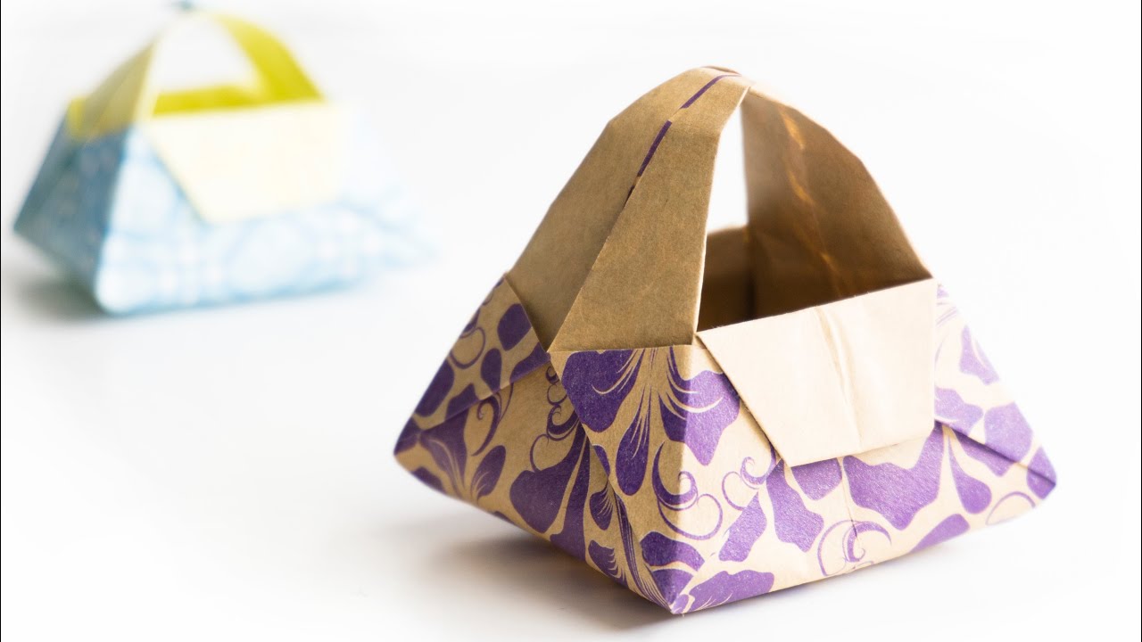 Origami small basket - Easy Origami