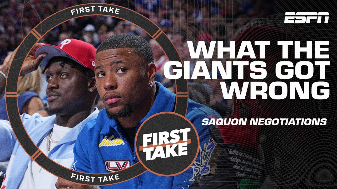 Pinpointing the ORIGINAL SIN regarding the Giants' negotiations with Saquon Barkley 📍 | First Take