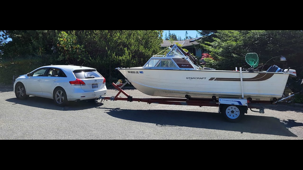 Newbie Launches 1977 Starcraft Chieftain 18' using 2010 Toyota Venza
