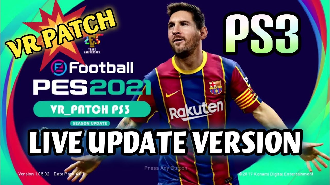 PES 2021 PS3 - UPDATE LIVE VERSION VR PATCH