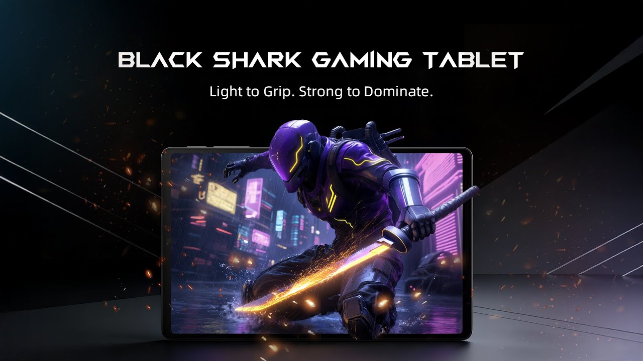 Black Shark Gaming Tablet  | Light to Grip. Strong to Dominate.