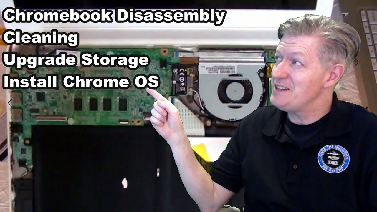 Chromebook Disassembly Upgrade Storage Install Chrome OS, Fix an Overheating Laptop by Removing Dust