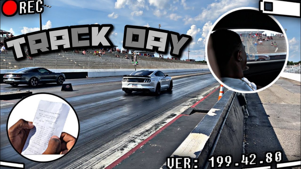 I Took My Car To The Track During Mustang Week #mustang #dragracing #burnout