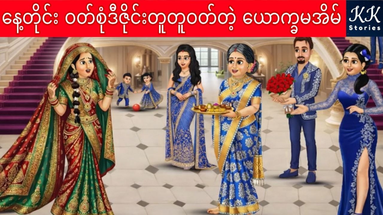 နေ့တိုင်း ဝတ်စုံဒီဇိုင်းတူတူဝတ်တဲ့ ယောက္ခမအိမ်... KK Stories Official