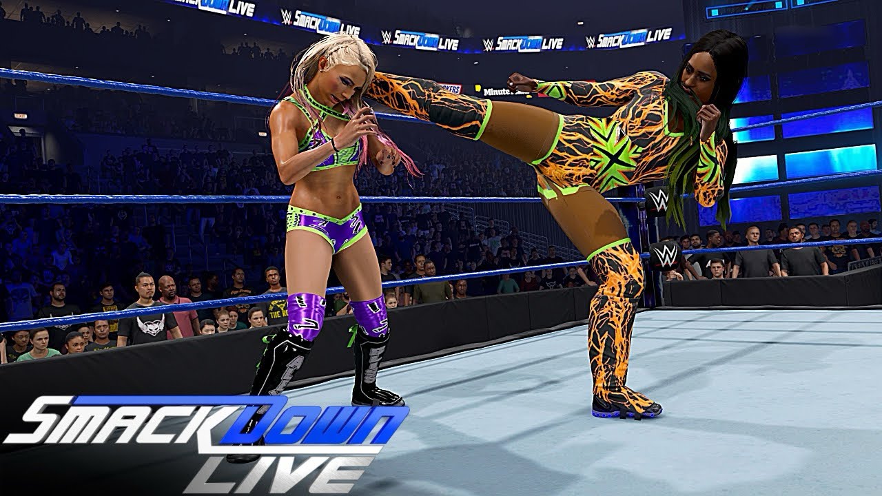 Наоми против Алексы Блисс — матч за женский титул SmackDown: SmackDown Live, 3 апреля 2017 г. | W...