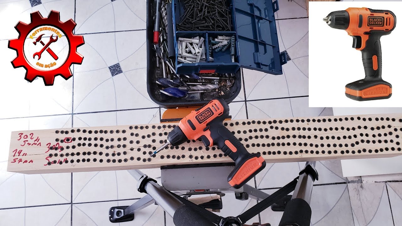 Lançamento inedito Black And Decker!!! Parafusadeira a bateria 12v LD12SP