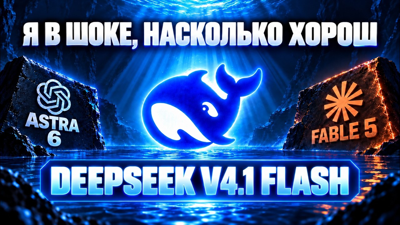 Новый DeepSeek V4.1 Flash на реальных задачах - это замена Fable и Astra