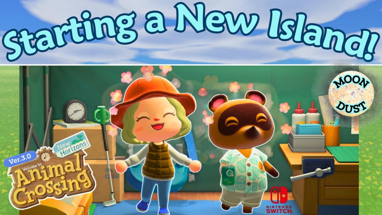 🌙 Starting a BRAND NEW Island in ACNH 3.0 | Outer Space Theme Reveal | Animal Crossing