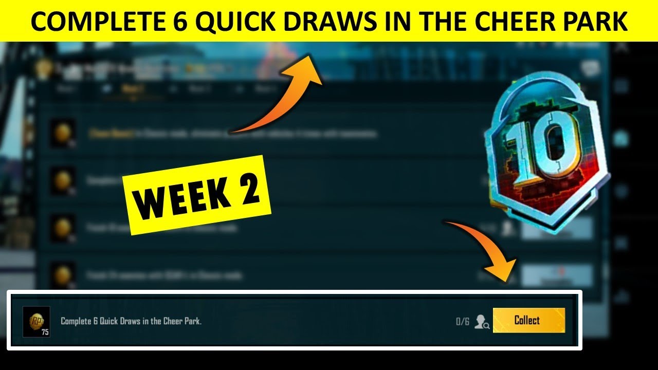 Complete 6 Quick Draws in the Cheer Park🔥C2S5 M10 Week 2 Mission Complete