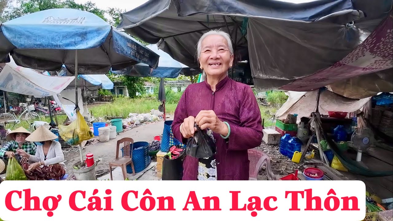 Chợ Cái Côn An Lạc Thôn Kế Sách Sóc Trăng Người Lớn Tuổi Khó Khăn Nhận Quà Từ Mỹ | Khương Nhựt Minh