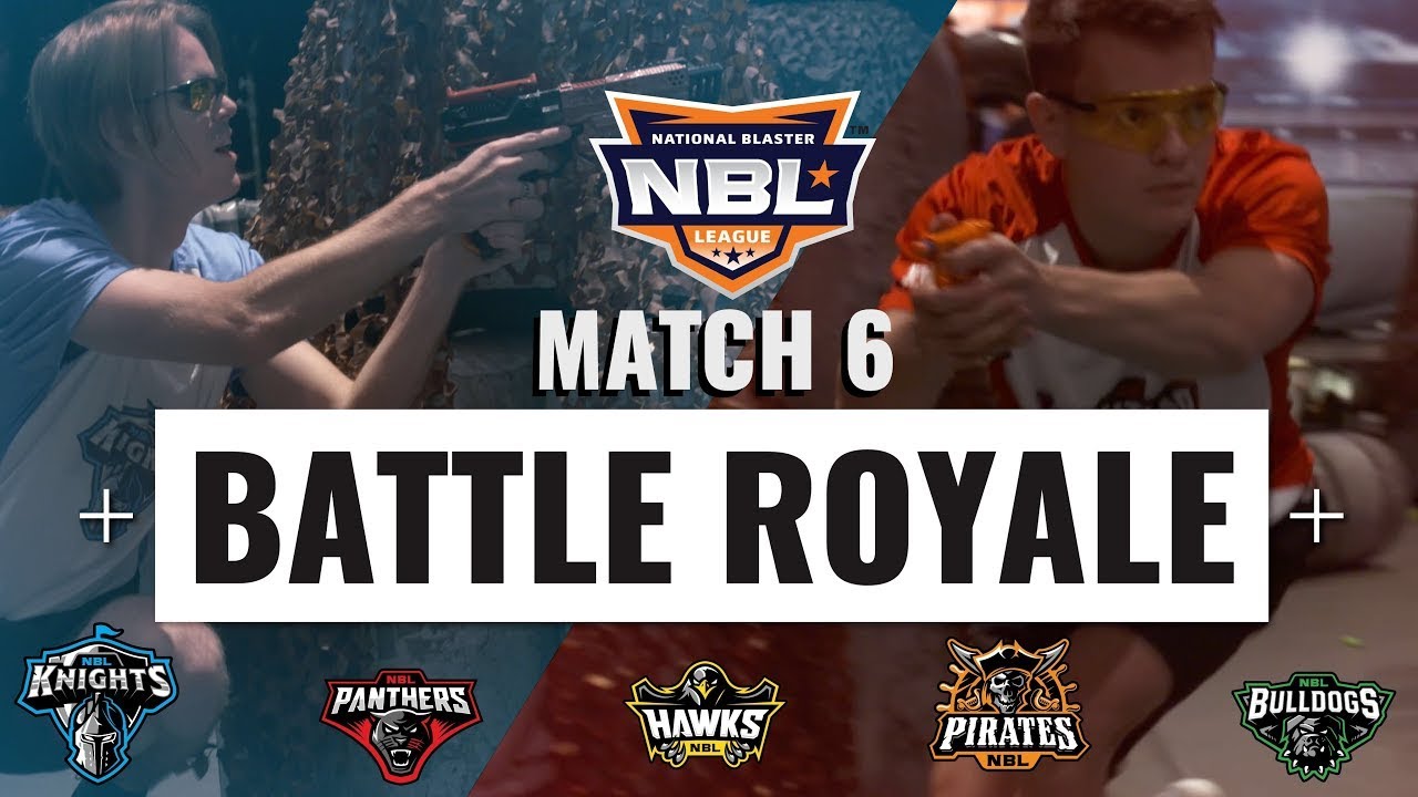 BATTLE ROYALE featuring PDK and DRAC using NERF ELITE HYPERFIRE | 2018 NBL | MATCH 6