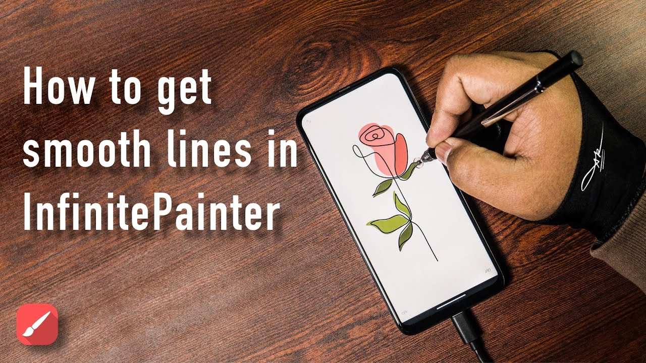 InfinitePainter tutorial: How to get SMOOTH lines in InfinitePainter app.