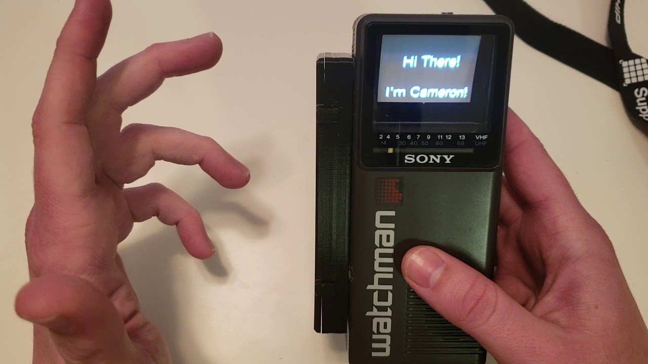 CRT Badge - Sony Watchman Hack