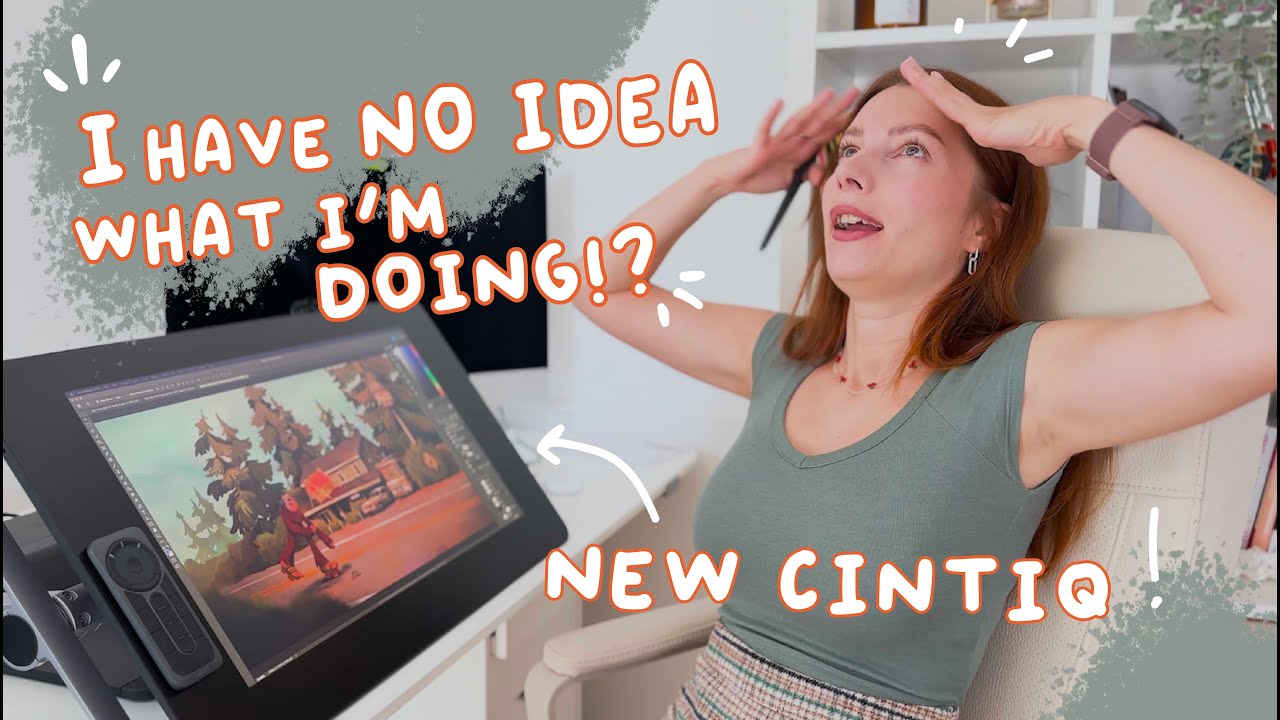Can I Survive My First Photoshop Illustration on a Wacom Cintiq?