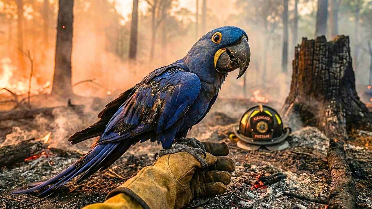 Surviving the Flames: Rescuing a Macaw with Burned Wings