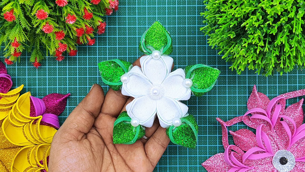 Beautiful Christmas Snowflakes For Room Decorations | Eva Glitter Foam Paper Snowflake For Christmas
