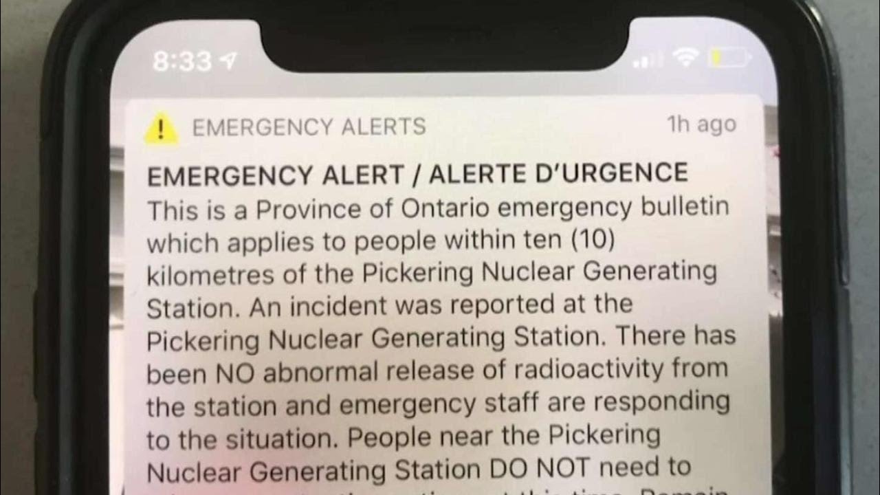 Province apologizes for false 'nuclear' alarm