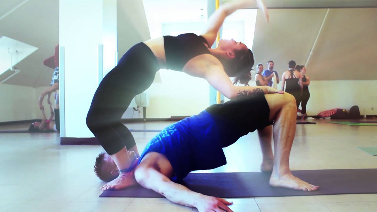 AcroYoga Montreal: Millissa and Shay at AcroExpressions Saskatoon