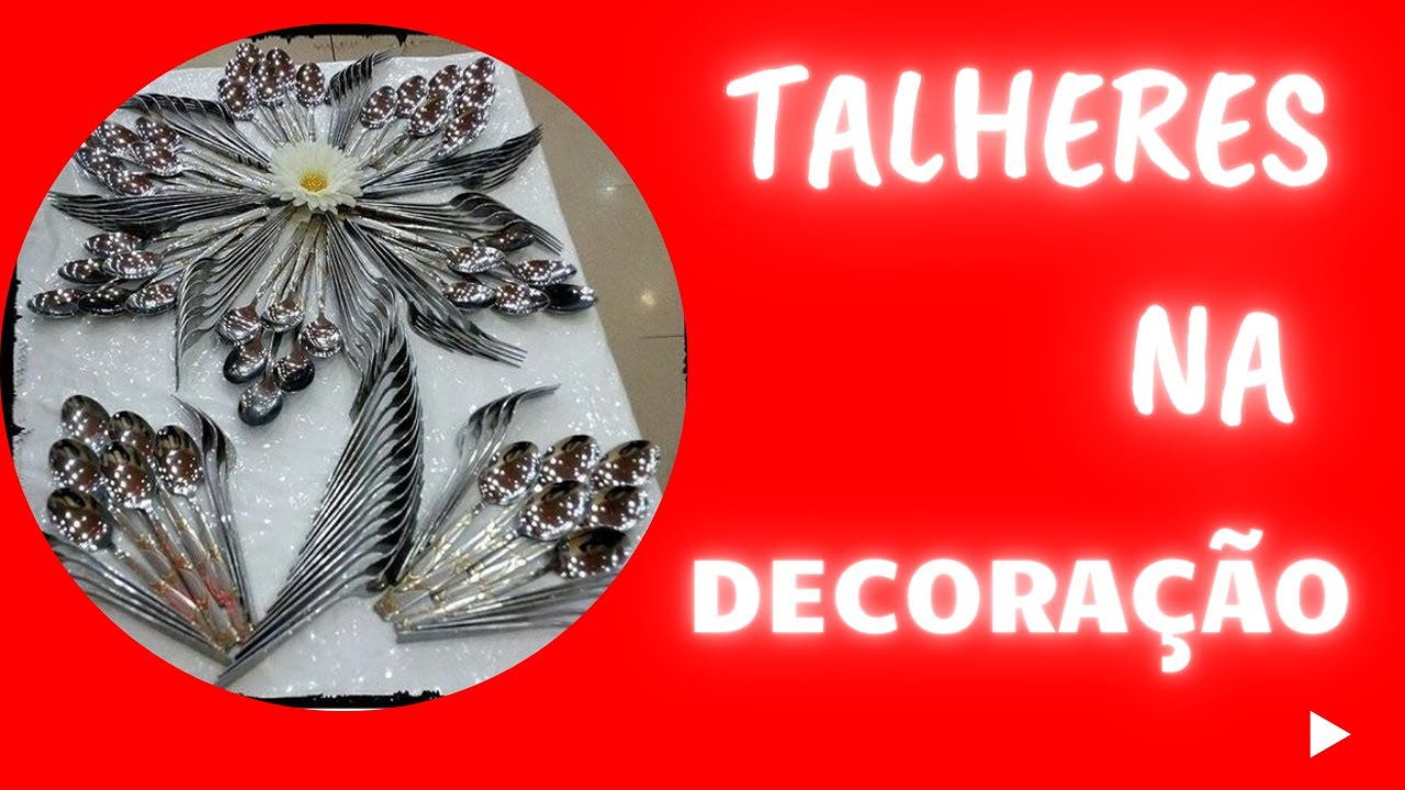 Talheres na decoração!!!!!! Vem ver e se inspirar!!! Regina Ensina.