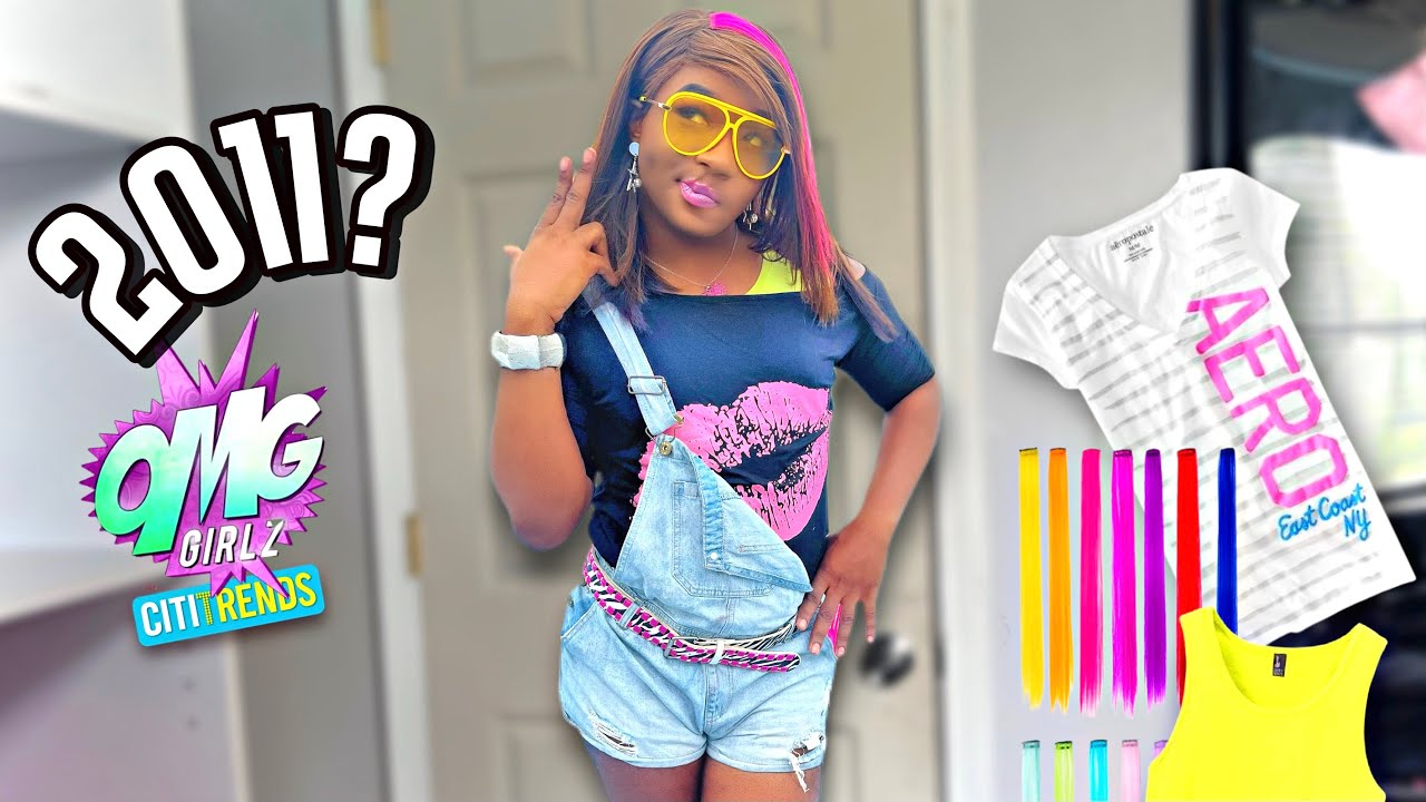 How girls dressed for a party in early 2000s