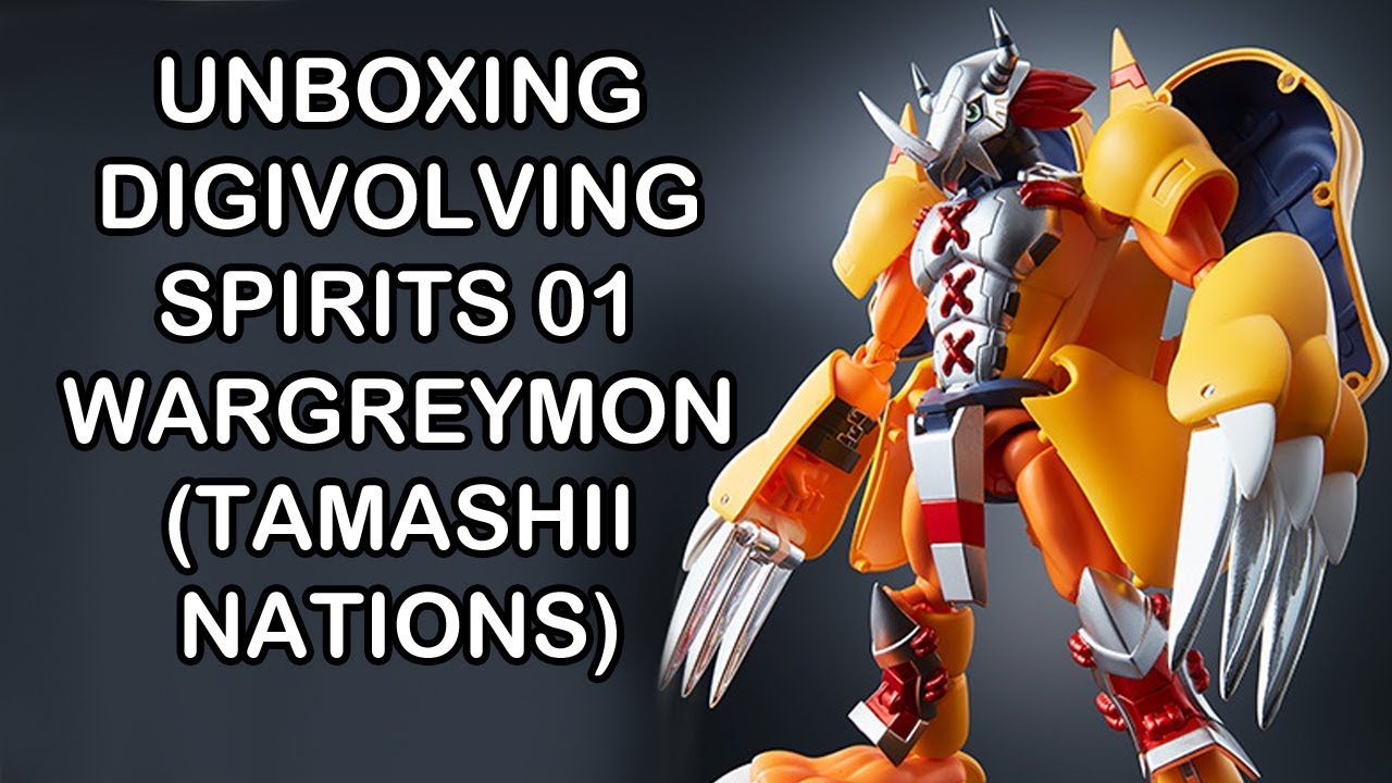 Review y unboxing de la Digivolving Spirits 01 de Wargreymon y Agumon por Tamashii Nations