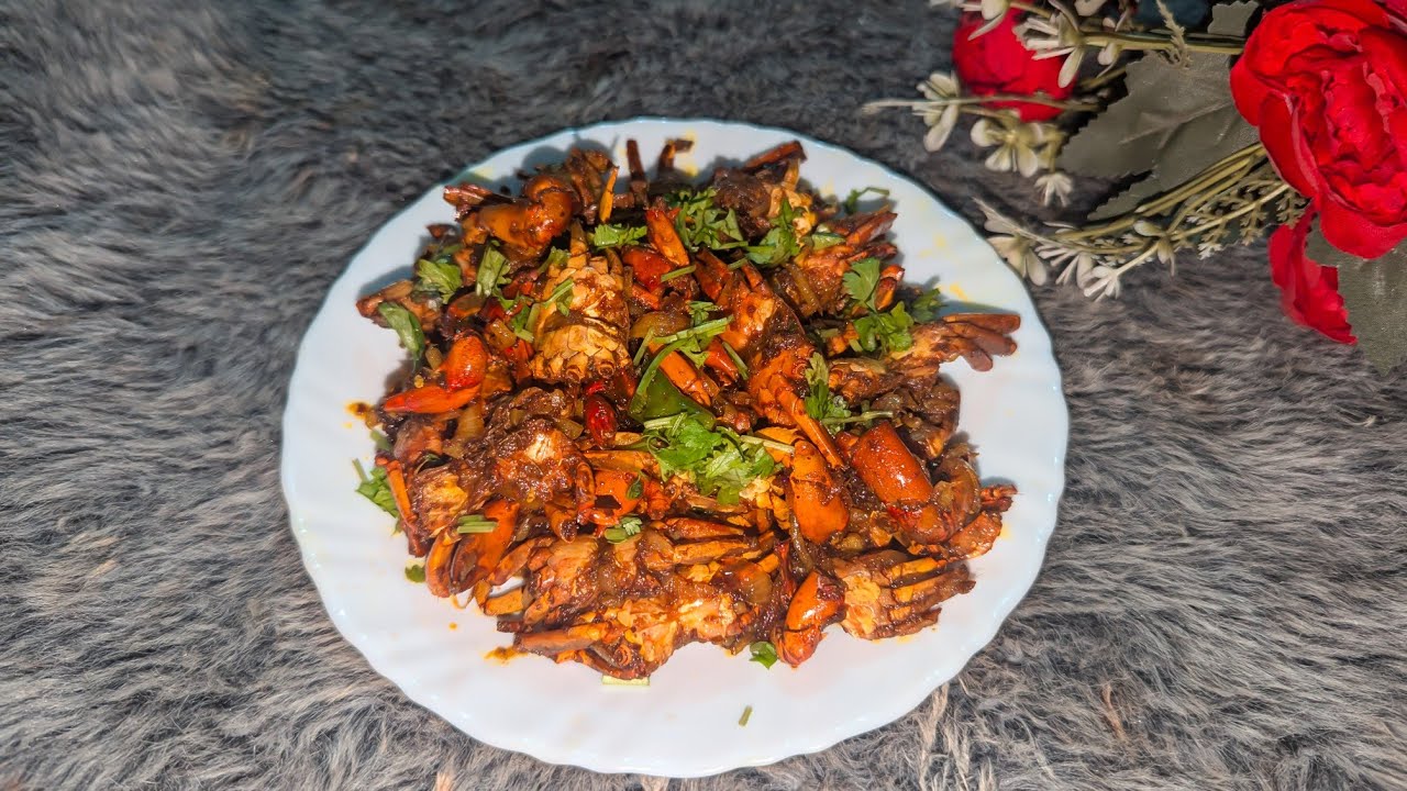  কাঁকড়া কাঁটার সহজ পদ্ধতি ও রেসিপি।Easy way to cut crab।Kakra fry recipe।Crab fry recipe।Crab Recipe