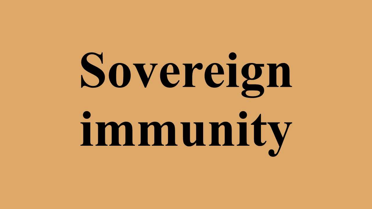 Sovereign immunity
