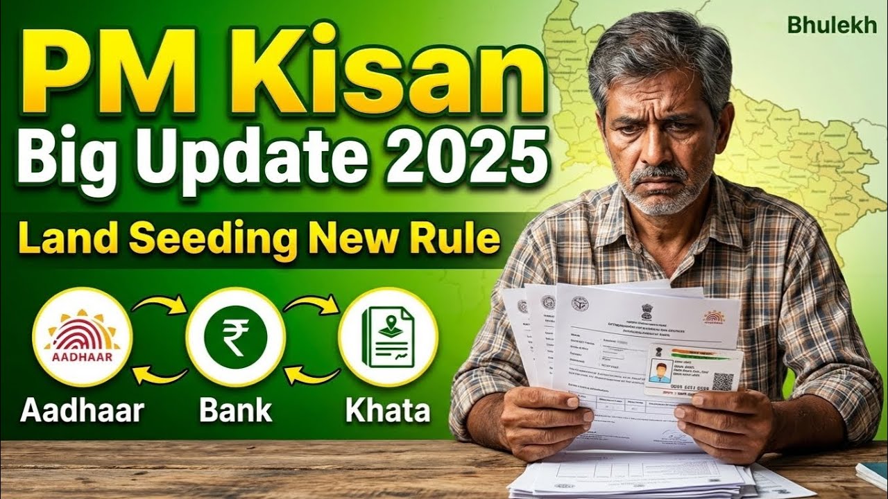 PM Kisan Land Seeding New Rule 2025 | Farmer Registry + Bhu Lekh Verification Latest Update 🔥
