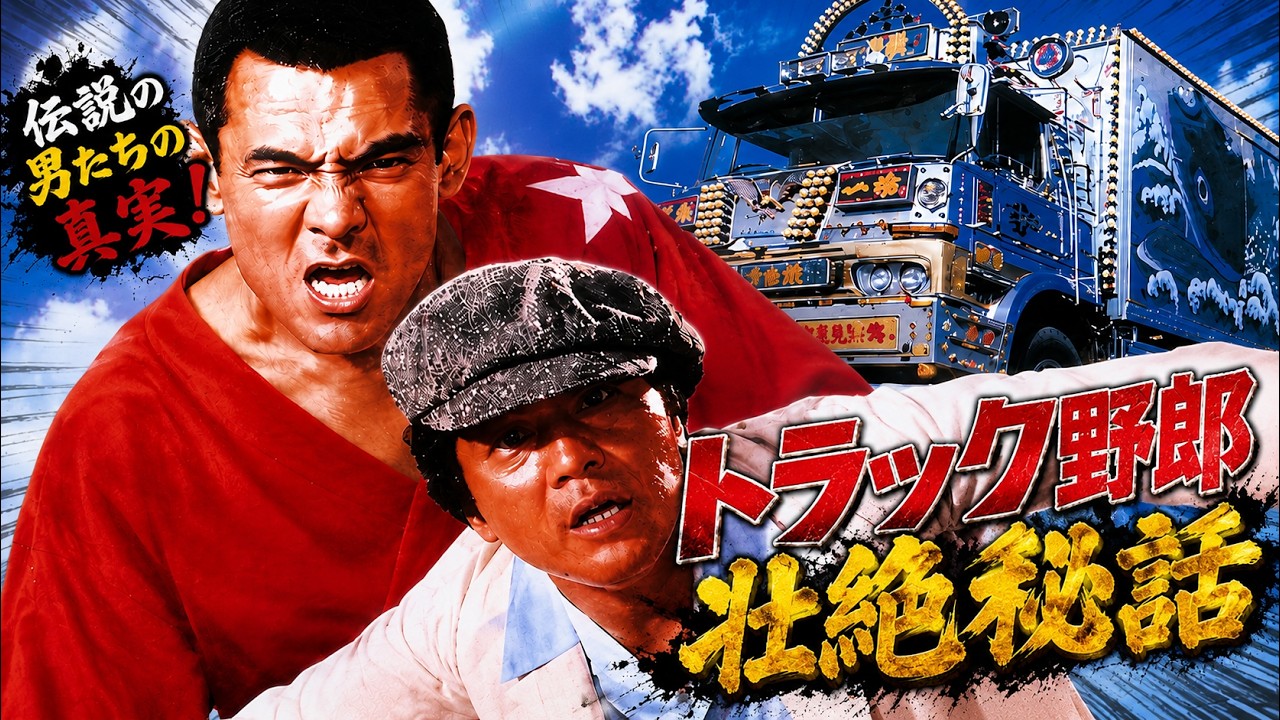 【誰も知らないトラック野郎の舞台裏】警察庁から猛クレーム⁉︎デコトラ見たら泣く子も黙る暴走族が道を譲る⁉︎普通免許を持ってない菅原文太⁉︎ 
